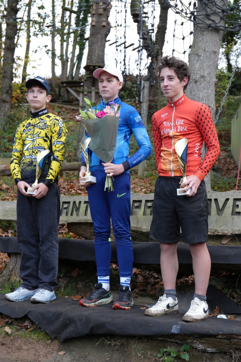 Résultats du 15/16 novembre 2025 : Louis Le Bellec Lenaert 2eme U19 Cx et Leader CD 22, Antonin Gavrilovic 3eme U17 XC à Lantic