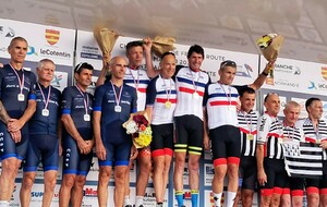 Résultats des 18/19/20 Juillet 2025 : Hervé Prud'homme Champion de France CLM Équipe Bretagne Master et 3ème CLM Individuel à Master 7 à St Sauveur Le Vicomte 