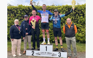 Résultats des 6/8/9 mai 2026 : 2 Champions Départemental - Sébastien Gras Access 4 et Iwan Thomas Open 2, Hervé Prud'homme Champion de France Master 7 Route, Victoire d'Antonin Gavrilovic U17 VTT à Pleumeur Bodou, Elodie Hémon et Frédéric Le Marrec à Pleu