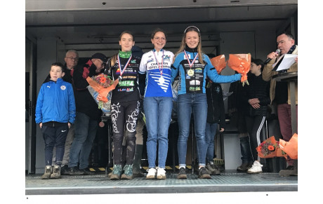 Résultats du 21/11/21 : Anaëlle Hémon 3ème Cadette au Championnat CD22 Cyclo Cross à Trémél et Elodie Hémon 3ème Dames au Championnat CD22 Cyclo Cross à Trémel