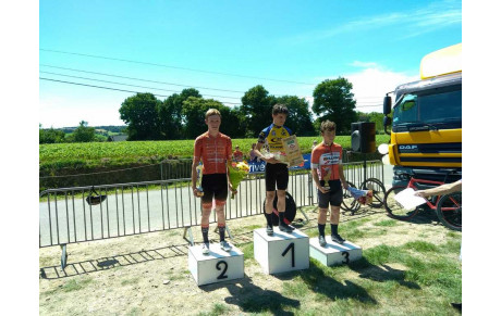Résultats du 9/10 Juillet 2022 : 2 Podiums - Yann Hamon 2ème Cadet à Plusquellec et Anthonin Gavrilovic 3ème Benjamin au  Championnat  National FSGT VTT 
