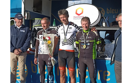 Résultats du 01/10/2022 1 Titre de Champion de Bretagne CLM Masters : Hervé Prud'homme 3 Victoires et 2 Podiums.