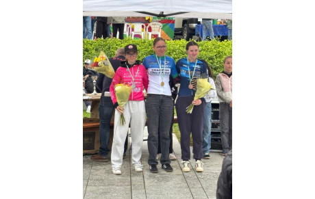 Résultats des 19/20/21/22 Avril 2025 : Victor Perrot 2eme Open Tour De La Granit Rose, Amélie Chipault U19 Vice Championne Côte d'Armor, Frédéric Le Marrec 3ème Open et Noha Damany U17 3eme Équipe CD 22 Américaine Piste