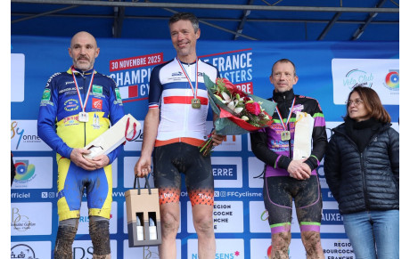Résultats 29/30 Novembre 2025 : Hervé Prud'homme Champion de France Master 6 Cx à Auxerre, Louis Le Bellec Lenaert Vice champion CD 22 U19 cx et Kenan Le Stephan 3eme U 19 CX a Pleudihen Sur Rance